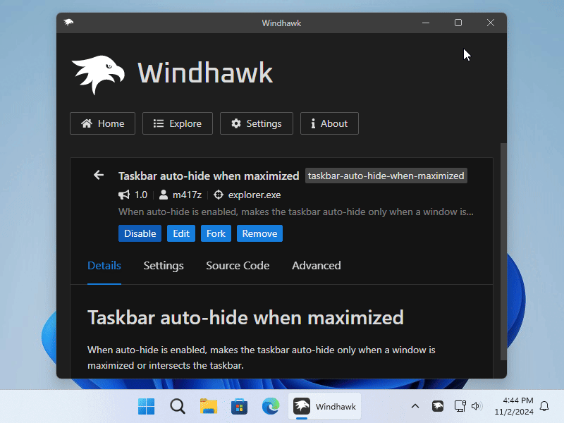 Как сделать Windows 11 красивее и удобнее: крутая программа Windhawk - 14